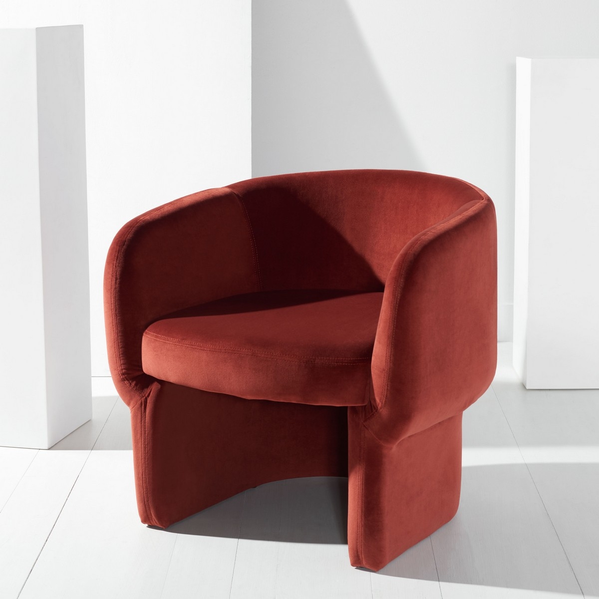 Kellyanne Modern Accent Chair  - Rust - Image 0