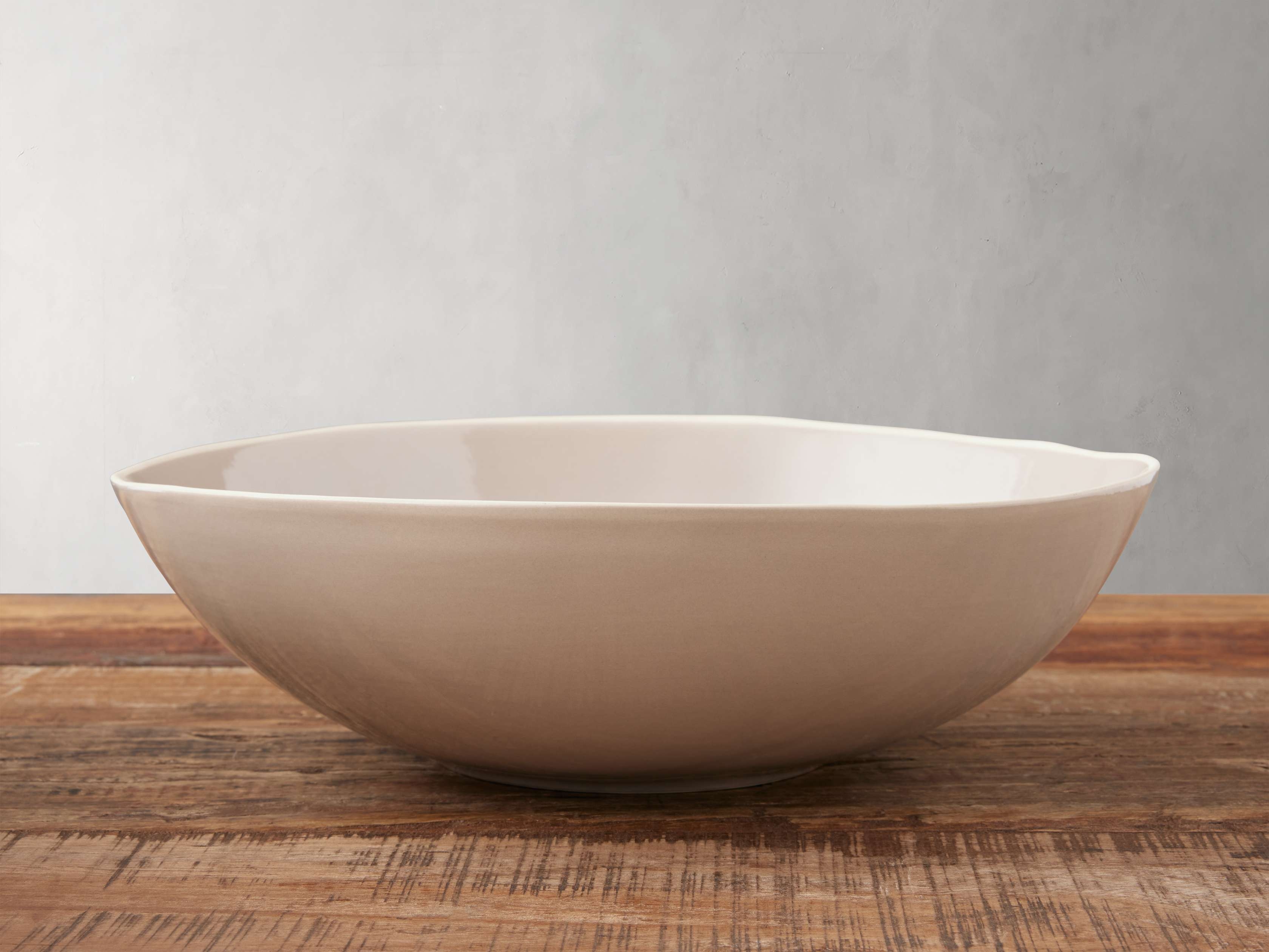 Evora Serving Bowl in Stoneware Brown  Taupe - Image 0