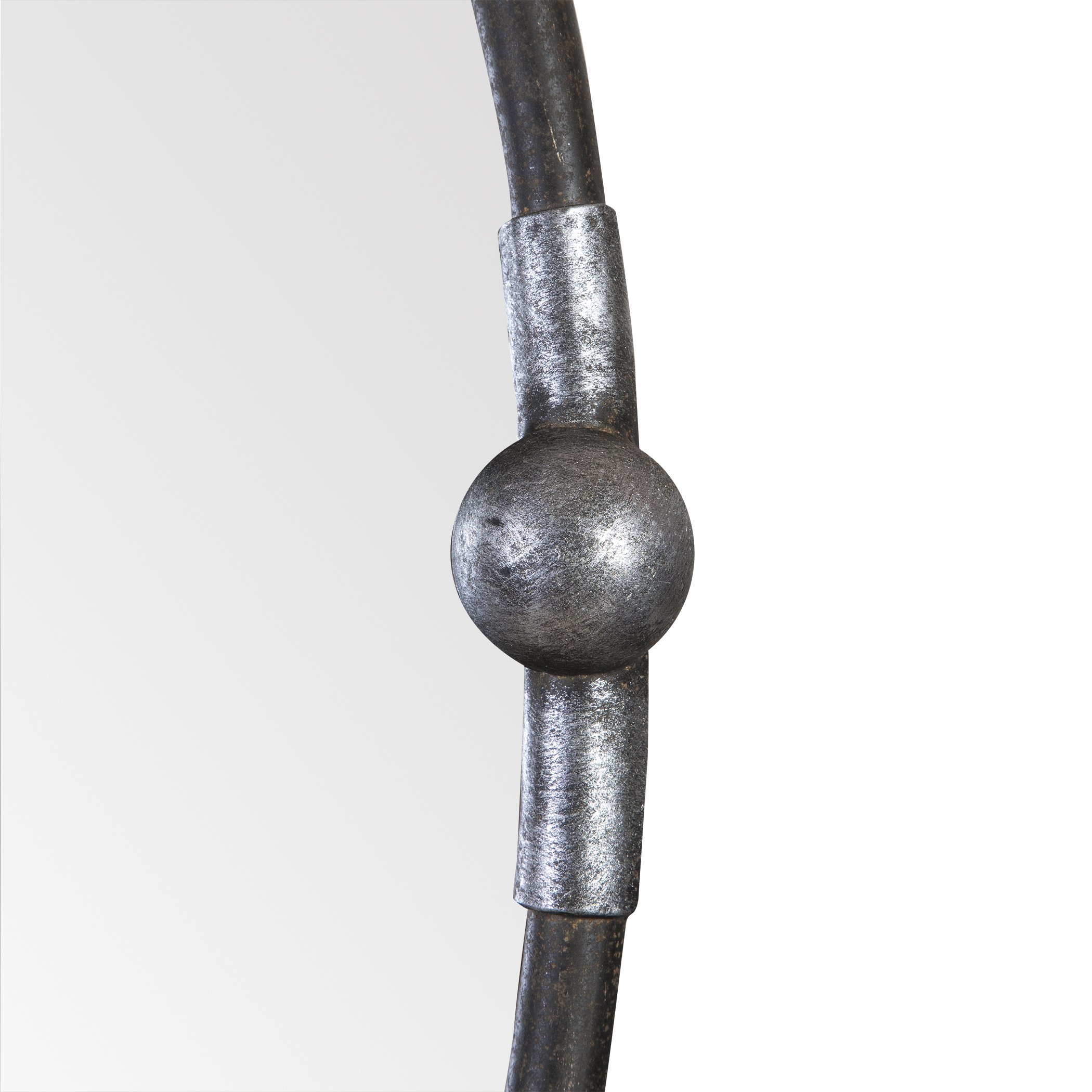 Carrick Black Oval Mirror - Image 3