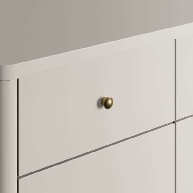 Hampshire Cozy Grey Wood 6-Drawer Kids Dresser - Image 4