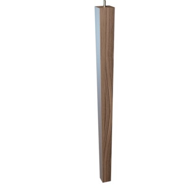 6" Square Tapered Walnut Leg With Clear Finish - Image 0