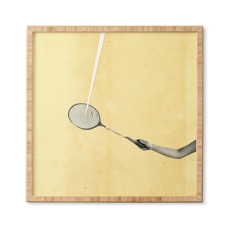 Tennis I by Cassia Beck - Framed Wall Art Basic Black 12" x 12" - Image 2