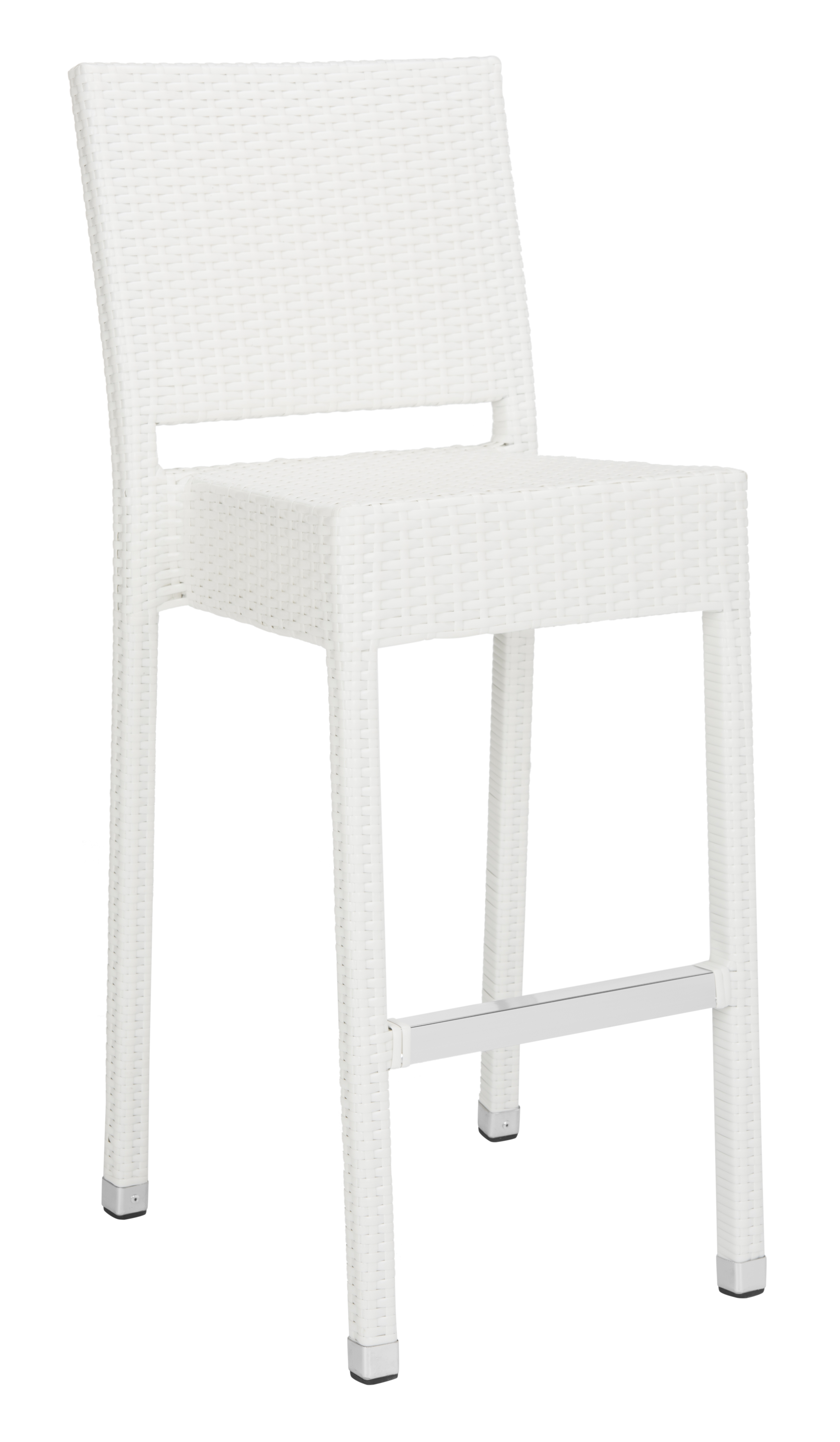 Bethel Indoor-Outdoor Bar Stool - White - Safavieh - Image 1
