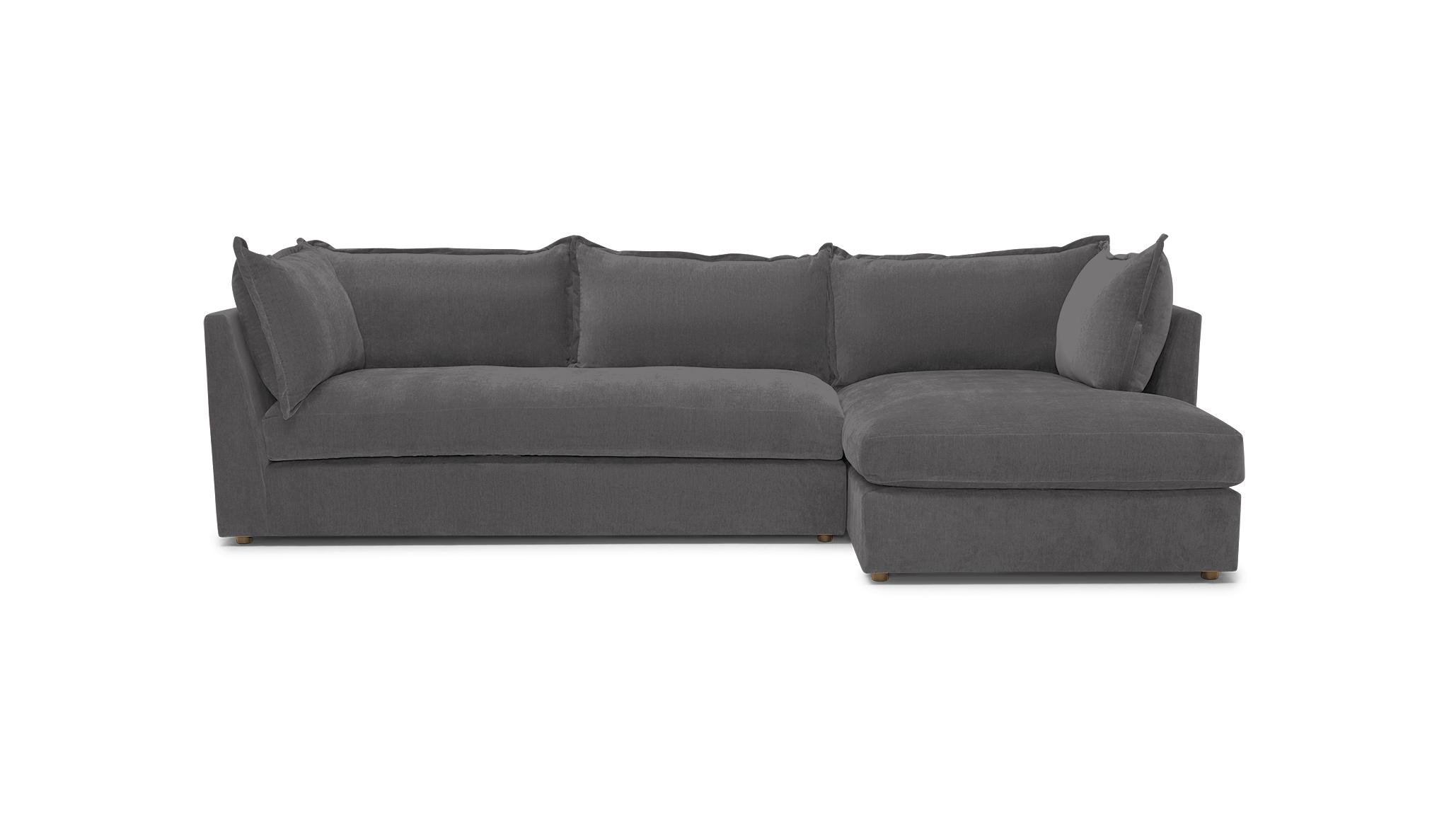 Gray Wilder Mid Century Modern Sectional - Royale Ash - Right - Image 0