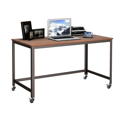 Metal Frame Computer Desk With Wheels - Image 0