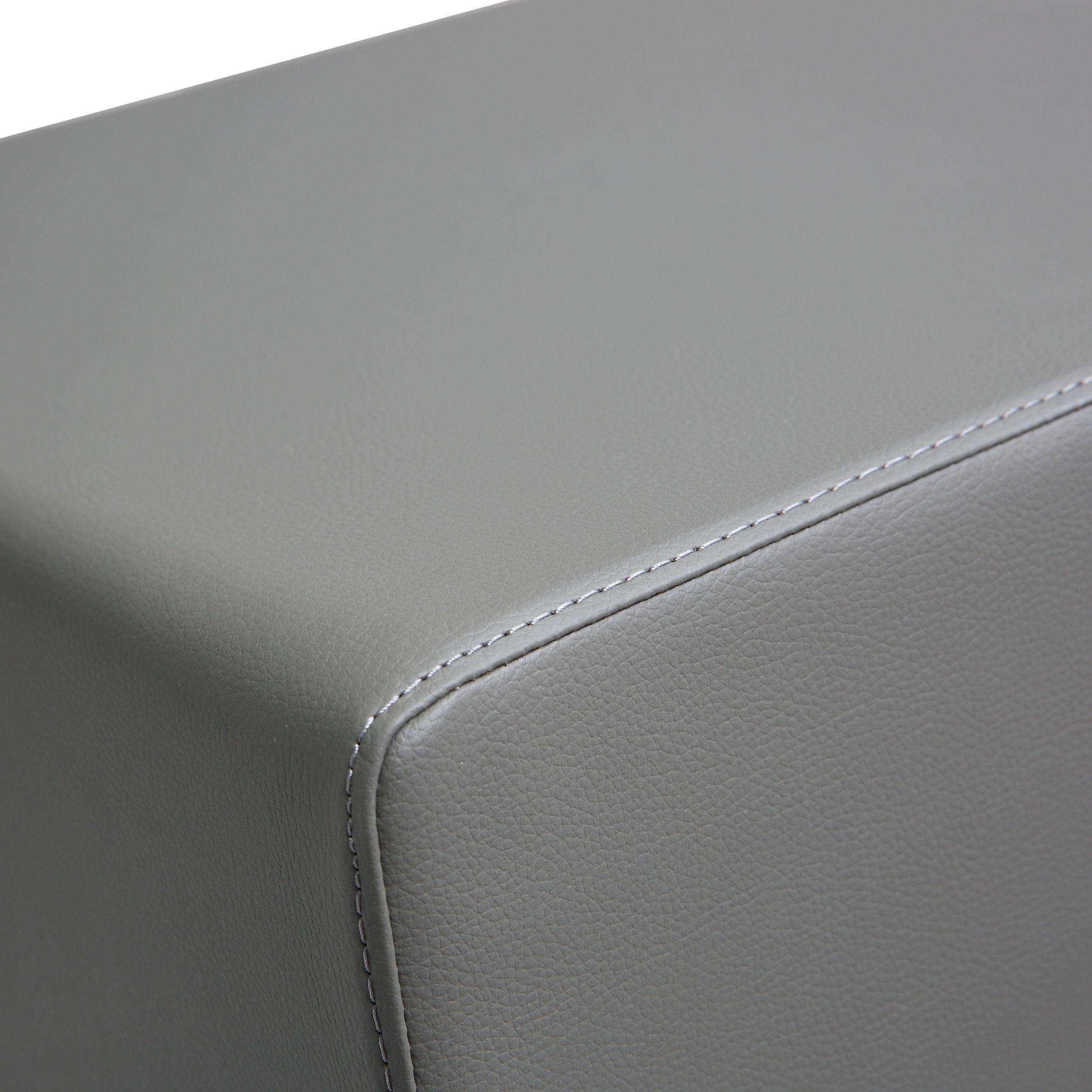 Seville Grey Stainless Adjustable Barstool - Image 4