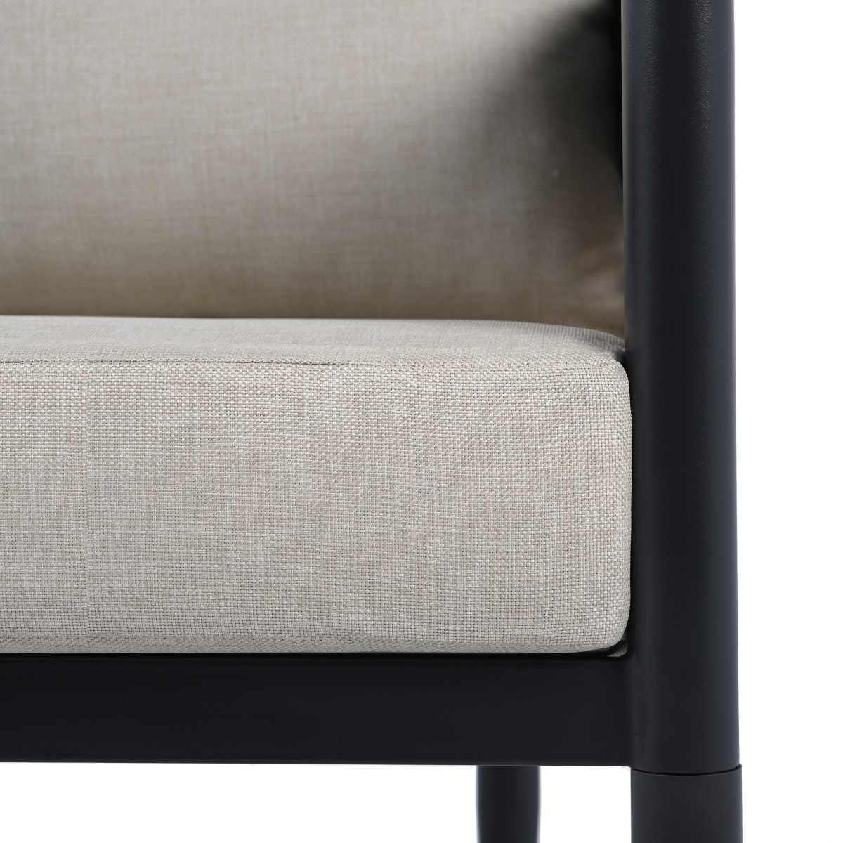 Harrison Indoor-Outdoor Chair, Set Of 2 - Black/Taupe - Image 2