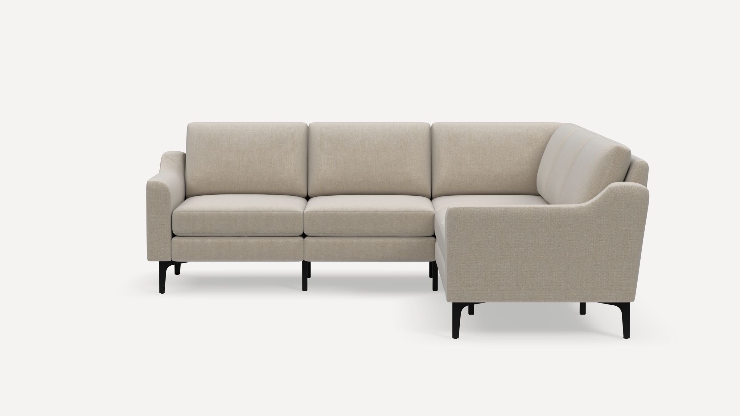 Nomad 5-Seat Corner Sectional - Georgia Clay - Performance Chenille / Black - Metal / Slope - Image 0