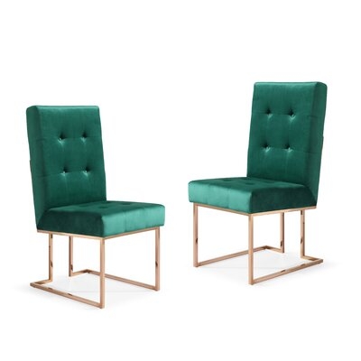 Frisina Tufted Velvet Upholstered Side Chair - Image 0