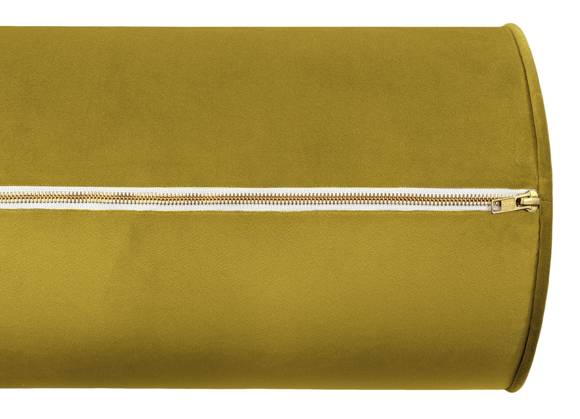 THE BOLSTER :: MELROSE VELVET // CHARTREUSE - QUEEN // 9" X 36" - Image 3