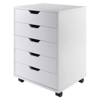 Cabinet For Closet / Office, 5 Drawers, Black - Image 0