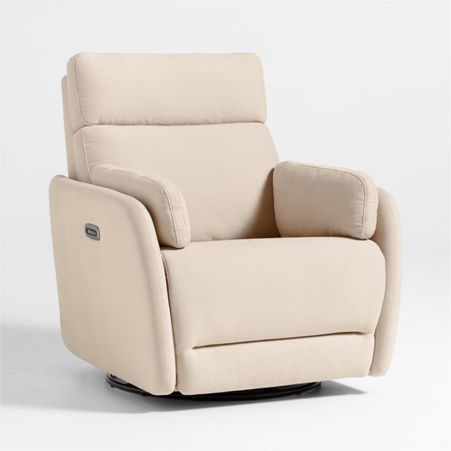 Owen Natural Nursery Electronic Power Recliner with Night Light - Image 0
