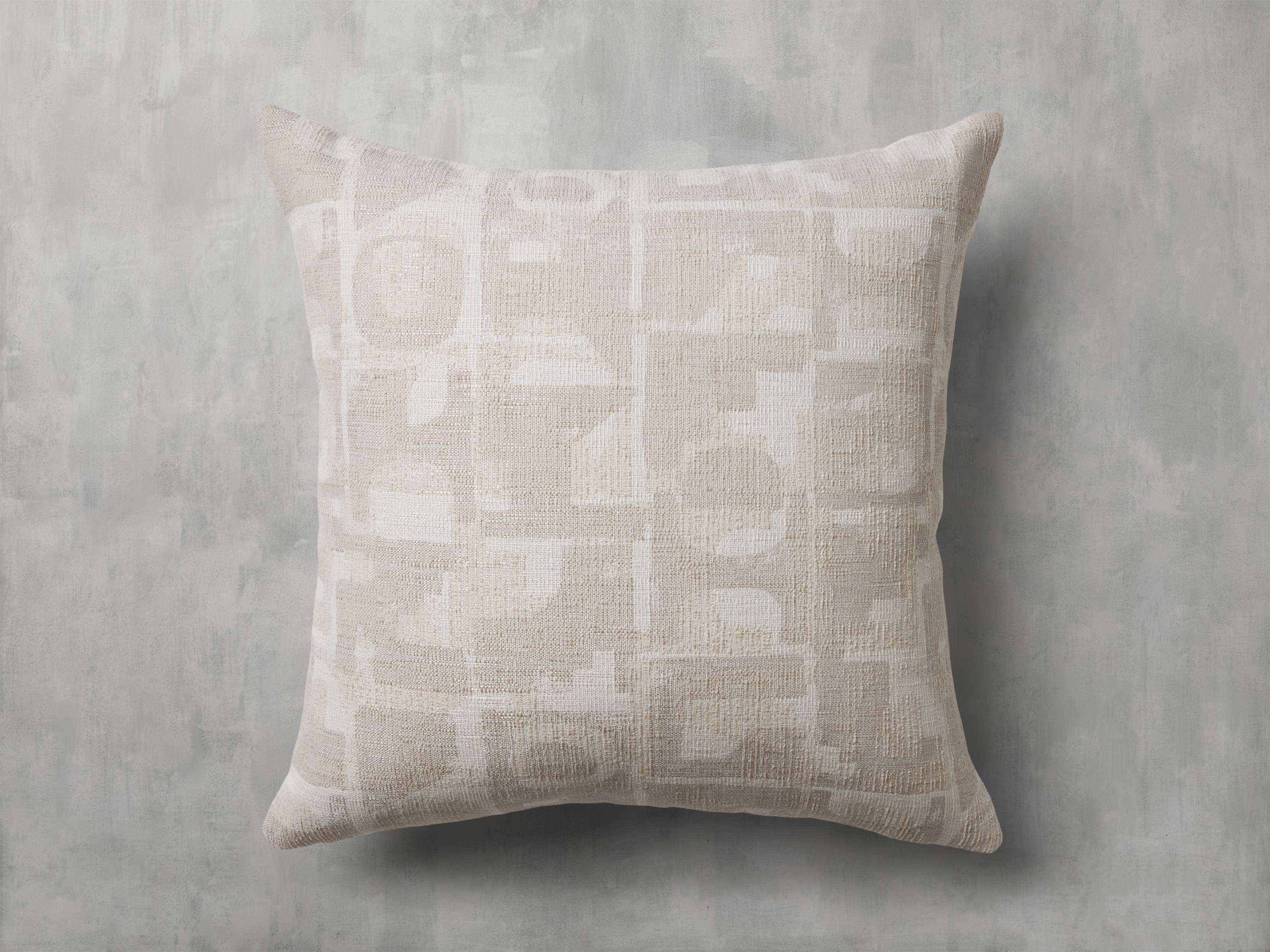 Marli Outdoor Pillow in Polyester Natural  Sand - Image 0