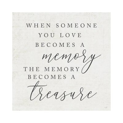 Treasured Memory by Lux + Me Designs - Wrapped Canvas Textual Art - Image 0