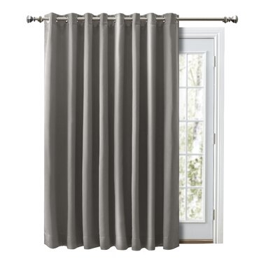 Ardelle Solid Blackout Thermal Grommet Single Curtain Panel - Thumbnail 2