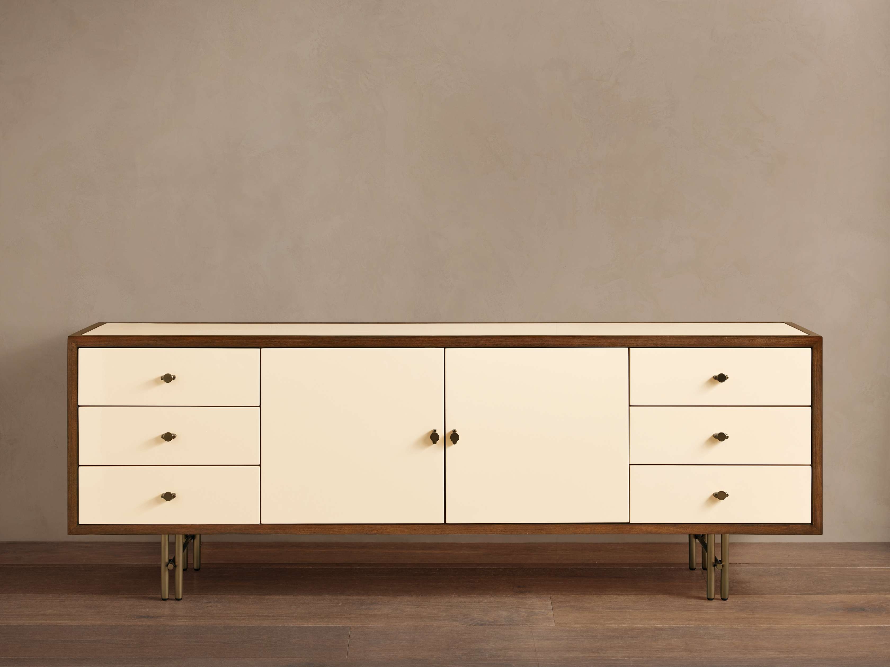 Henton Media Console in Wood White - Image 0