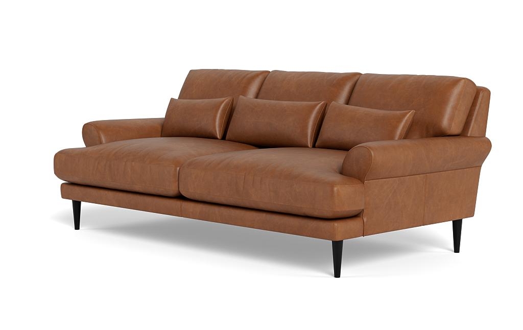 Maxwell Leather Loveseat by Apartment Therapy - Image 2