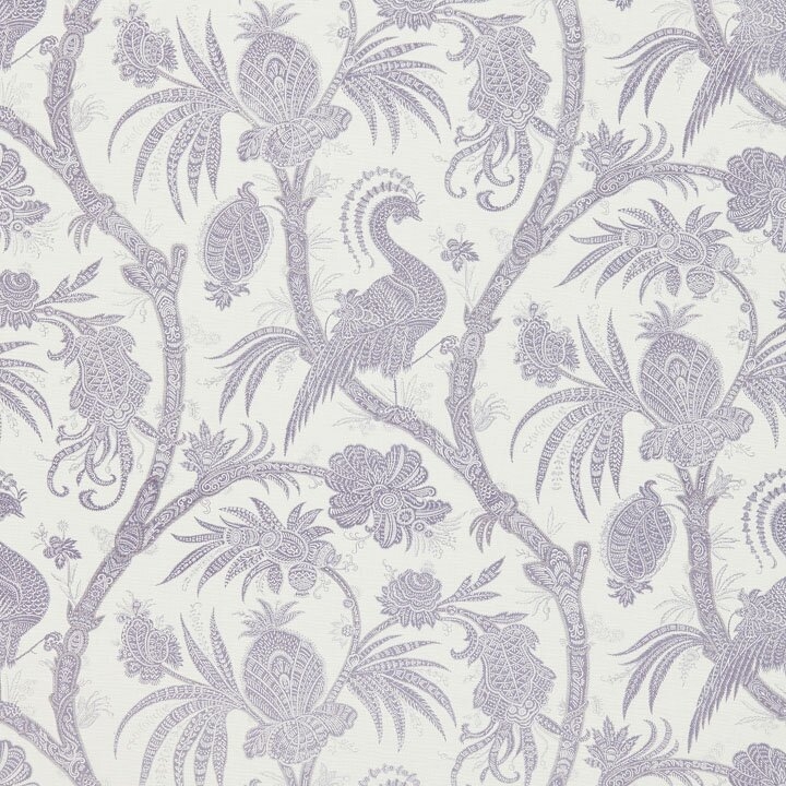 The House of Scalamandre Oriana Balinese Peacock 15' L x 27.5"" W Smooth Wallpaper Roll - Image 0