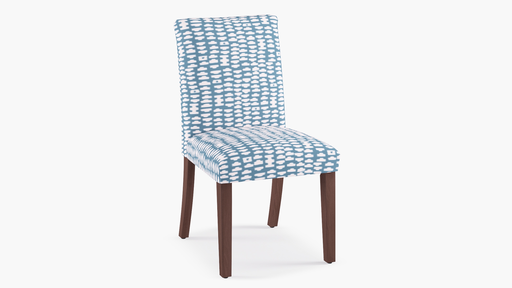 Classic Dining Chair, Dusty Blue Odalisque, Espresso - Image 1