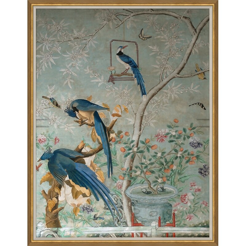 Soicher Marin Chinoiserie - Picture Frame Painting on Paper - Image 0
