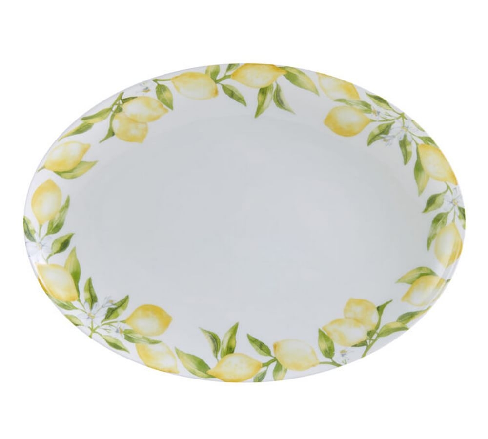 Lemons Bone China Oval Serving Platter - Image 0