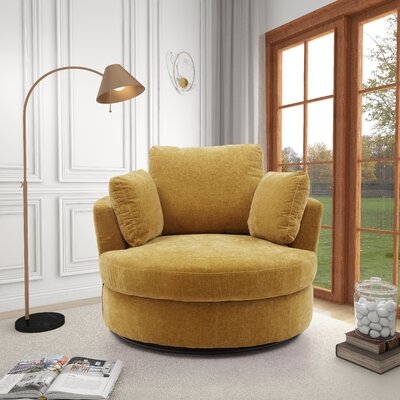 105.99Cm Wide Swivel Barrel Chair - Image 0