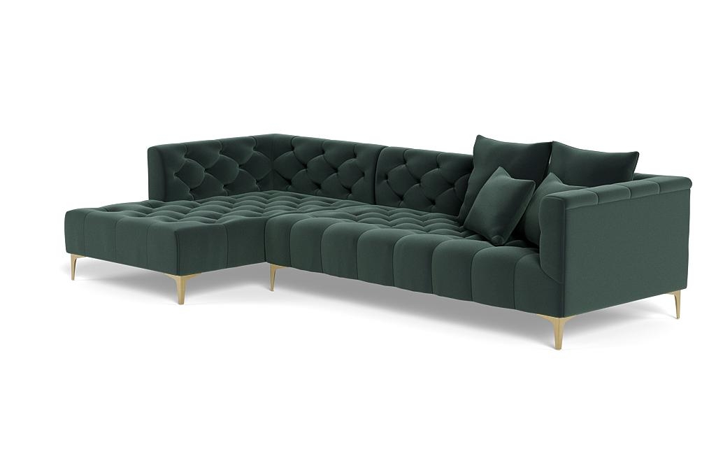 Ms. Chesterfield Sectional Sofa with Left Chaise by Apartment Therapy - Image 2