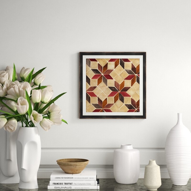 Wendover Art Group Neutral Pattern Study 1 Framed Painting - Image 0