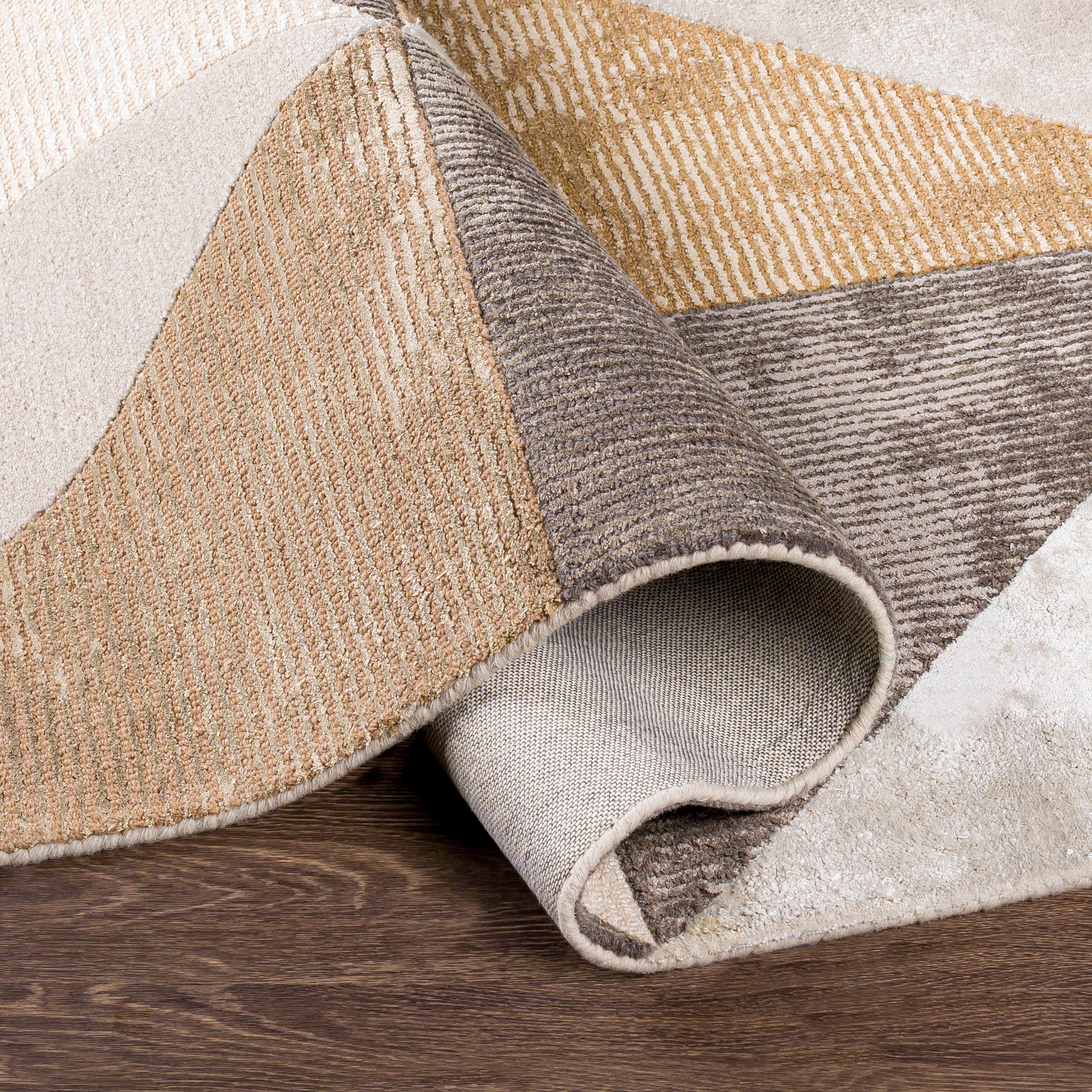 Glasgow Beige Indoor 2' x 3' Handmade Rug - Image 3