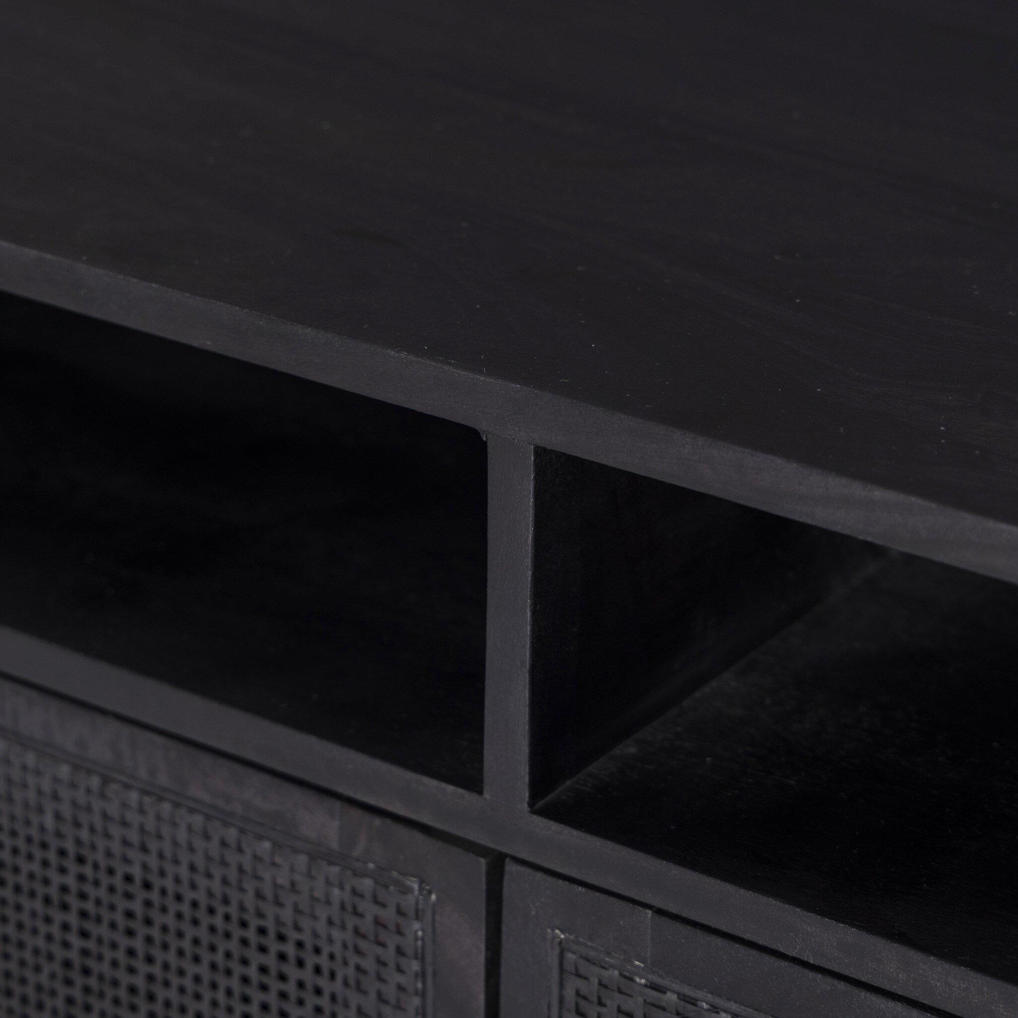 Carmel Media Console - Black Wash - Image 10