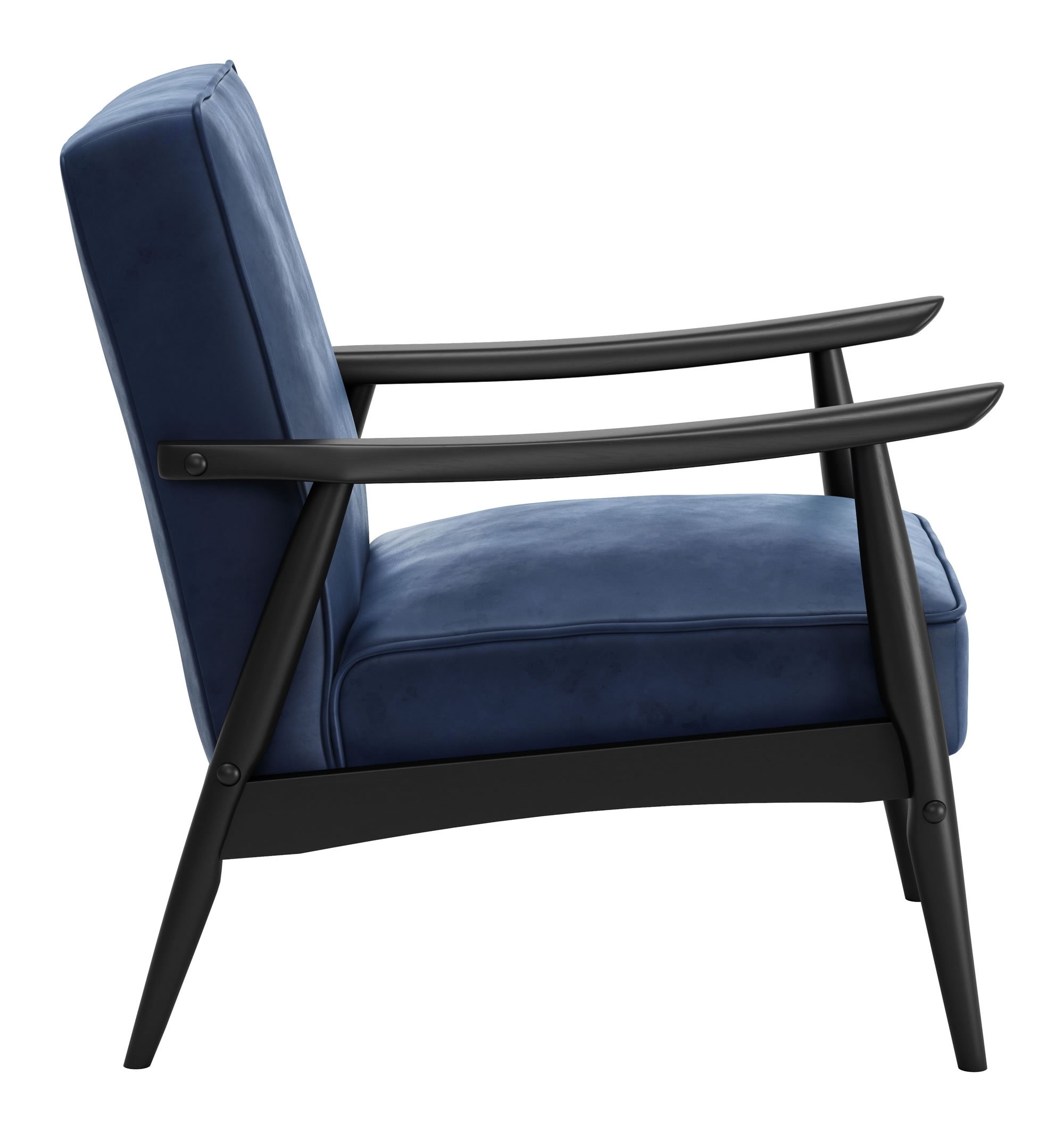Rocky Arm Chair, Velvet Blue - Image 5