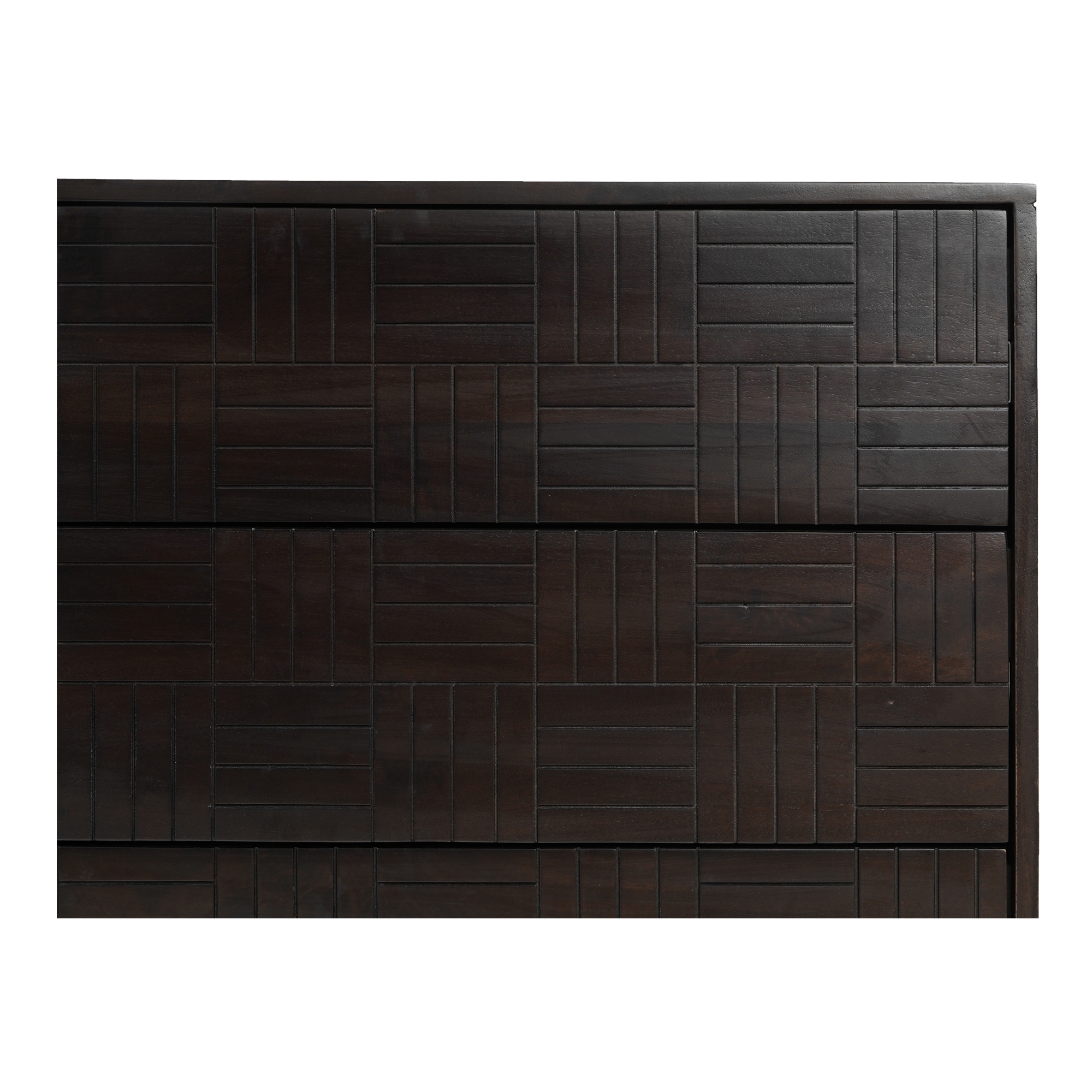 Denman 6 Drawer Dresser Dark Brown - Image 6
