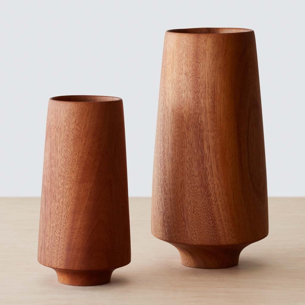 The Citizenry Tikal Wood Vase | White - Image 6