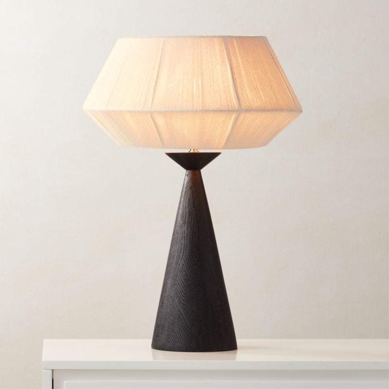 Totora Oak Wood Table Lamp - Image 1