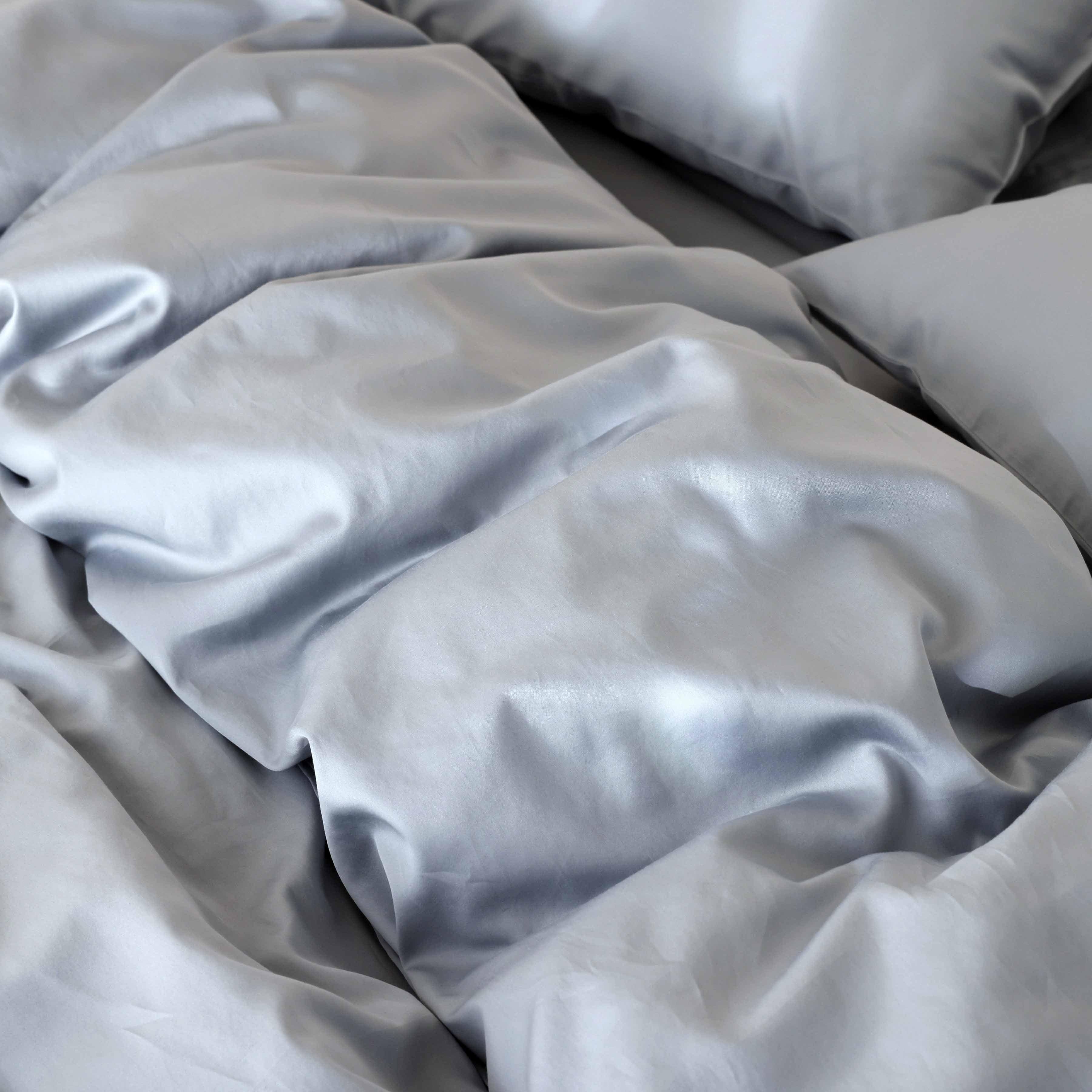 The Citizenry Sateen Duvet Cover | Full/Queen | Blue - Image 5