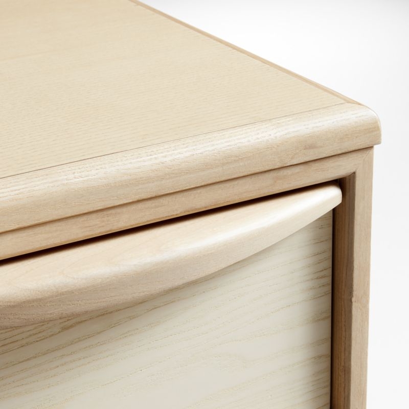 Kaufman 62" Natural and Blonde Wood Desk with File Drawer - Image 9