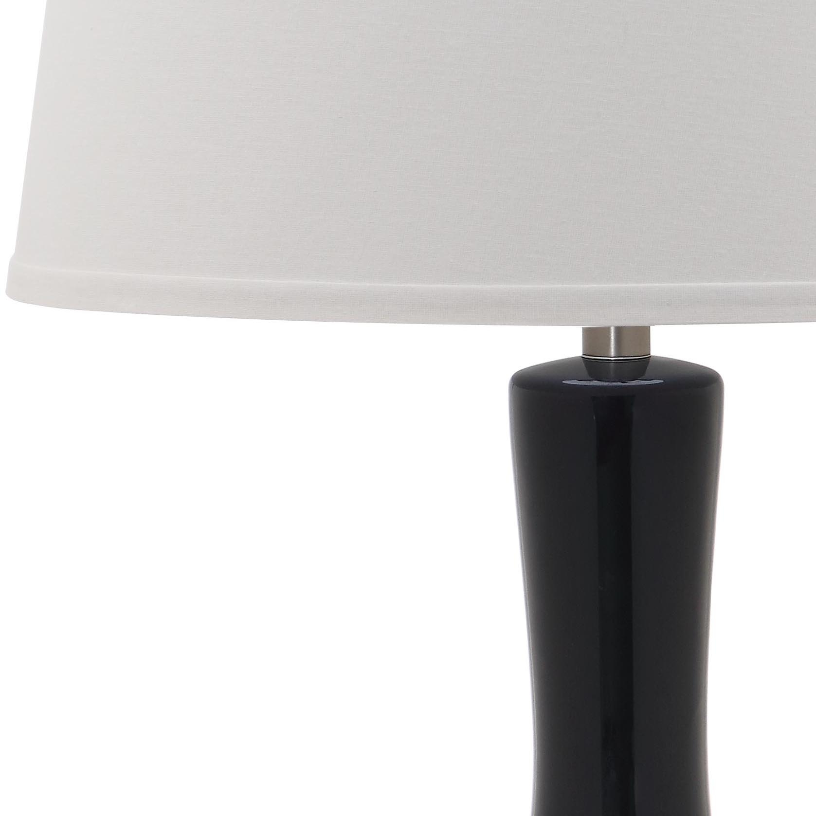 Blanche 32-Inch H Gourd Table Lamp - Navy - Safavieh - Image 3