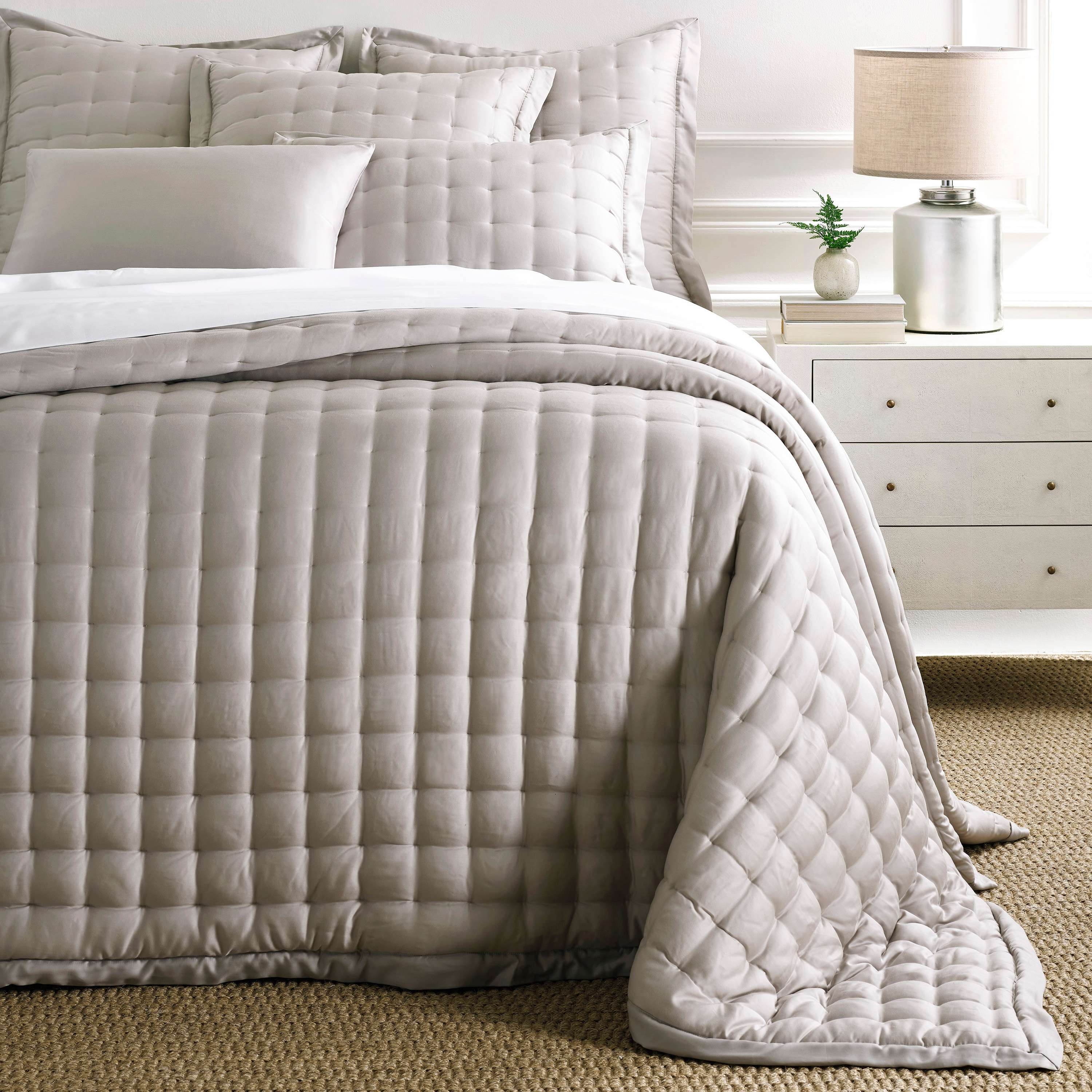 Silken Solid Grey Puff - Image 0