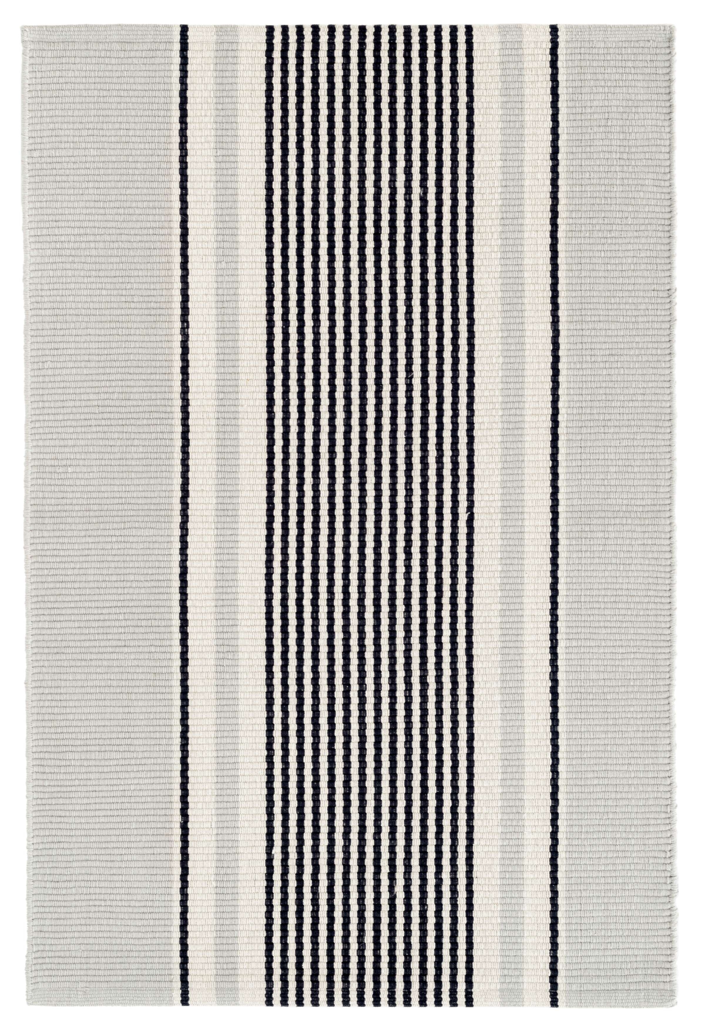 Gunner Stripe Handwoven Cotton Rug - Image 0