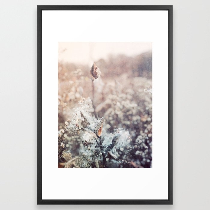 Whisperings Of Nature Framed Art Print by Olivia Joy St.claire - Cozy Home Decor, - Vector Black - LARGE (Gallery)-26x38 - Image 0