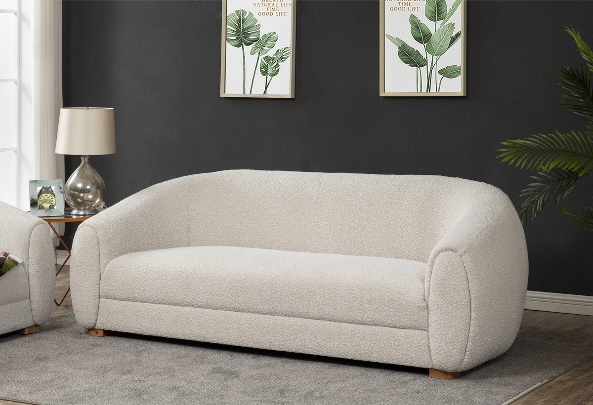 Emiliana Boucle Sofa - Ivory - Image 1