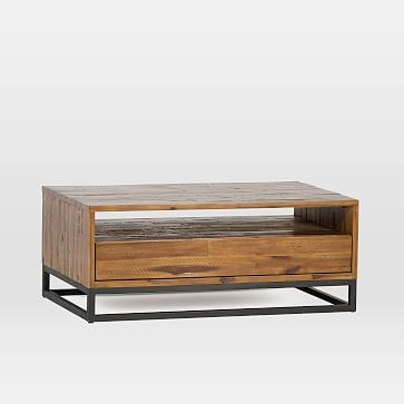 Logan Industrial Coffee Table, Natural - Image 3