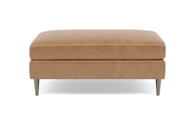 Sloan Leather Ottoman - Image 0