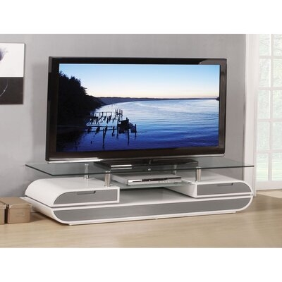 Latitude Run® Lainey TV Stand In White & Gray 91142 - Image 0