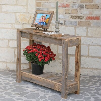36 Inch Natural Console Table - Image 0