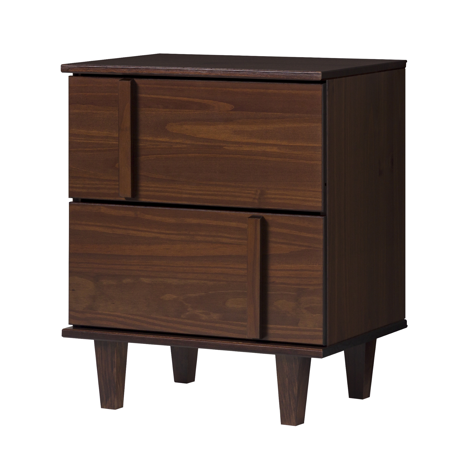 20" Modern Solid Wood Nightstand - Walnut - Image 5