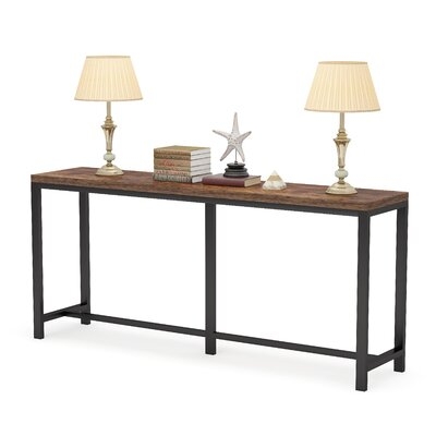 70.9 Inch Extra Long Sofa Table, Console Table Behind Sofa Couch, Narrow Long Entryway Table - Image 0