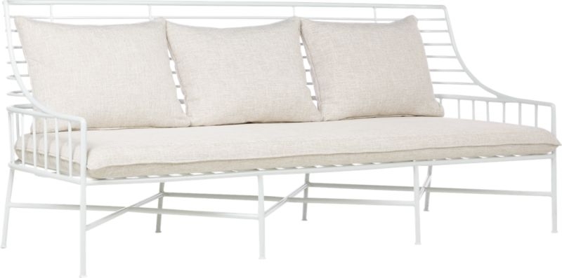 Breton White Metal Sofa - Image 2