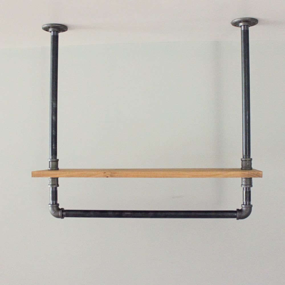 Ceiling Hanger and Shelf, Multi, Metal, 24 inch - Image 0