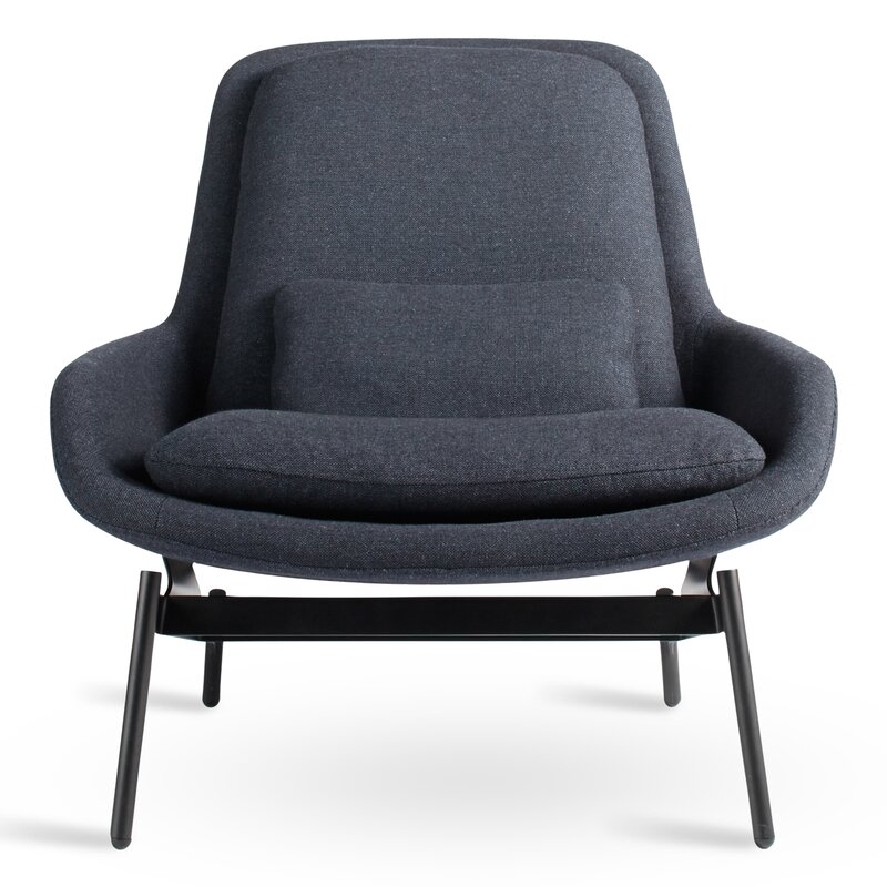 Blu Dot Field Lounge Chair Fabric: Edwards Navy Cotton - Image 1